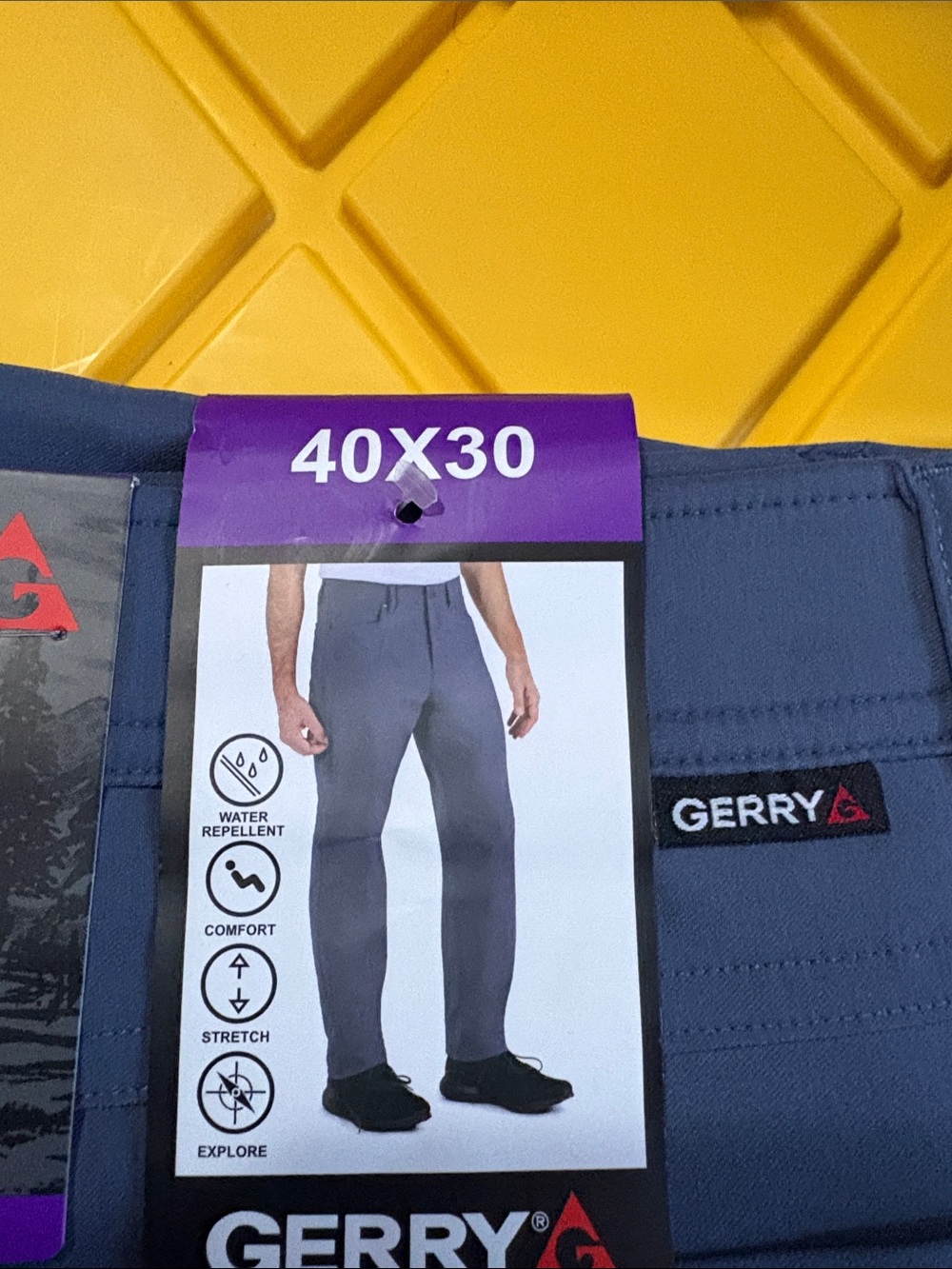 Gerry Weber Men’s Chinos in Slate Gray-Blue
